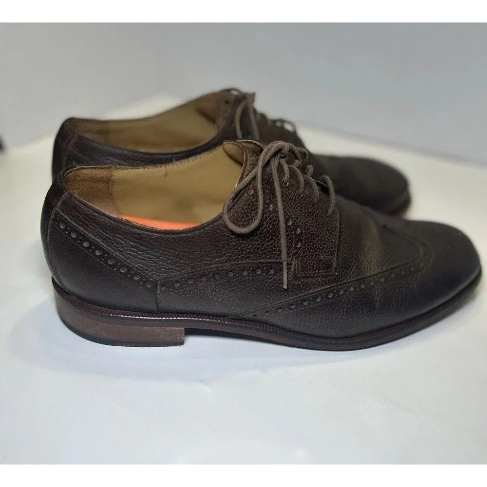 Cole Haan Men's Carter Grand Wing Oxford Chestnut Grain Size 10.5 Wide